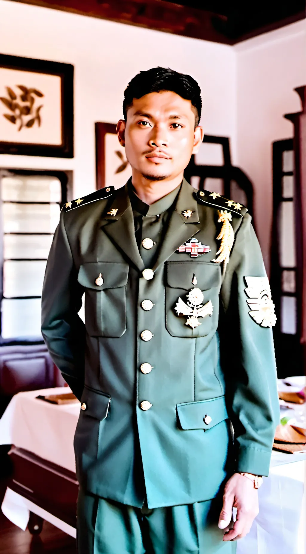 ai character: Carlos de la cruz background