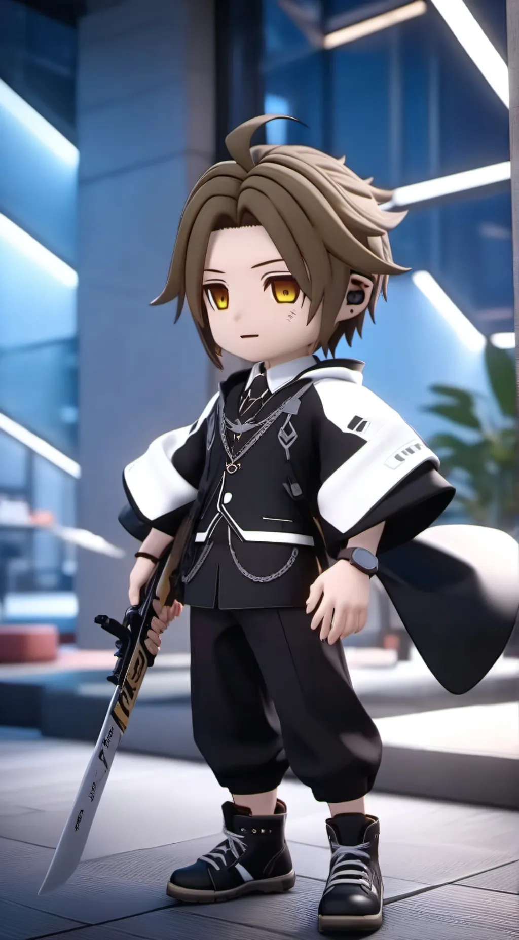 ai character: HH goes to jail background