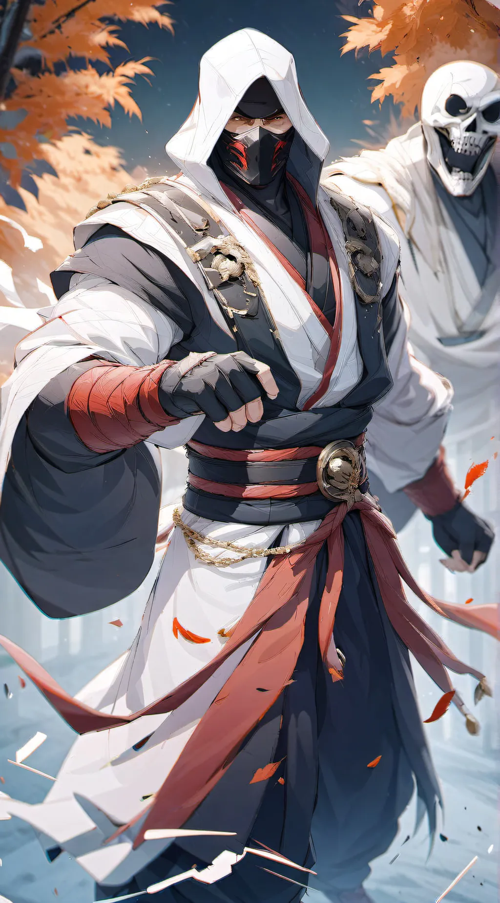 ai character: Ghostface iscooked background