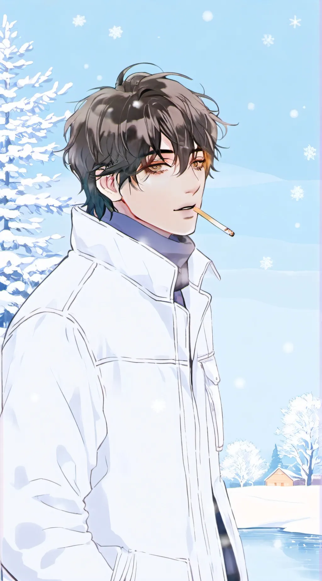 ai character: ❄️| Raphael Hope background