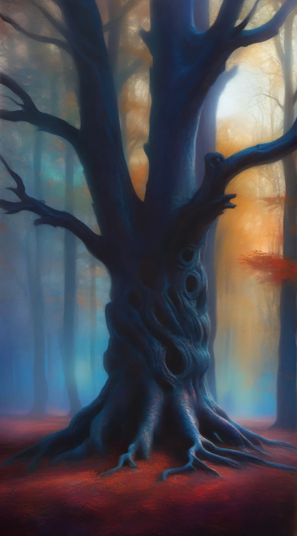 ai character: street town horror background