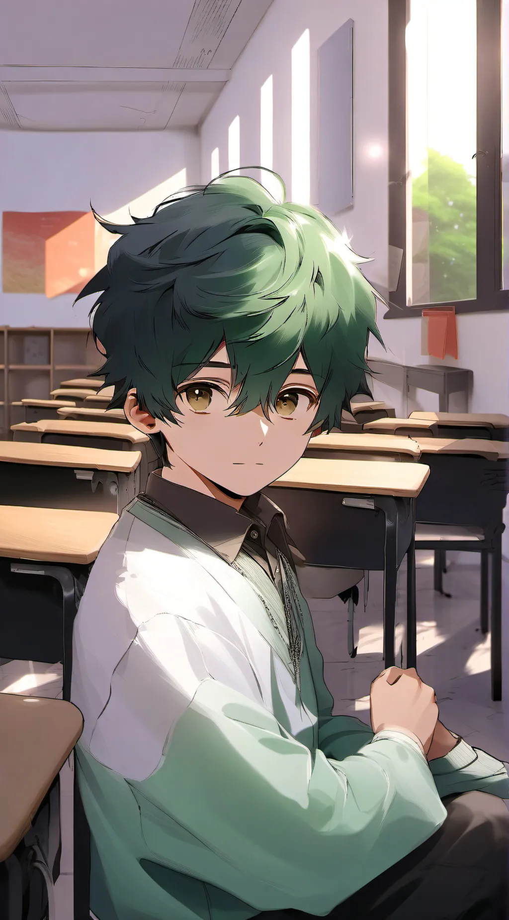ai character: Deku MHA background