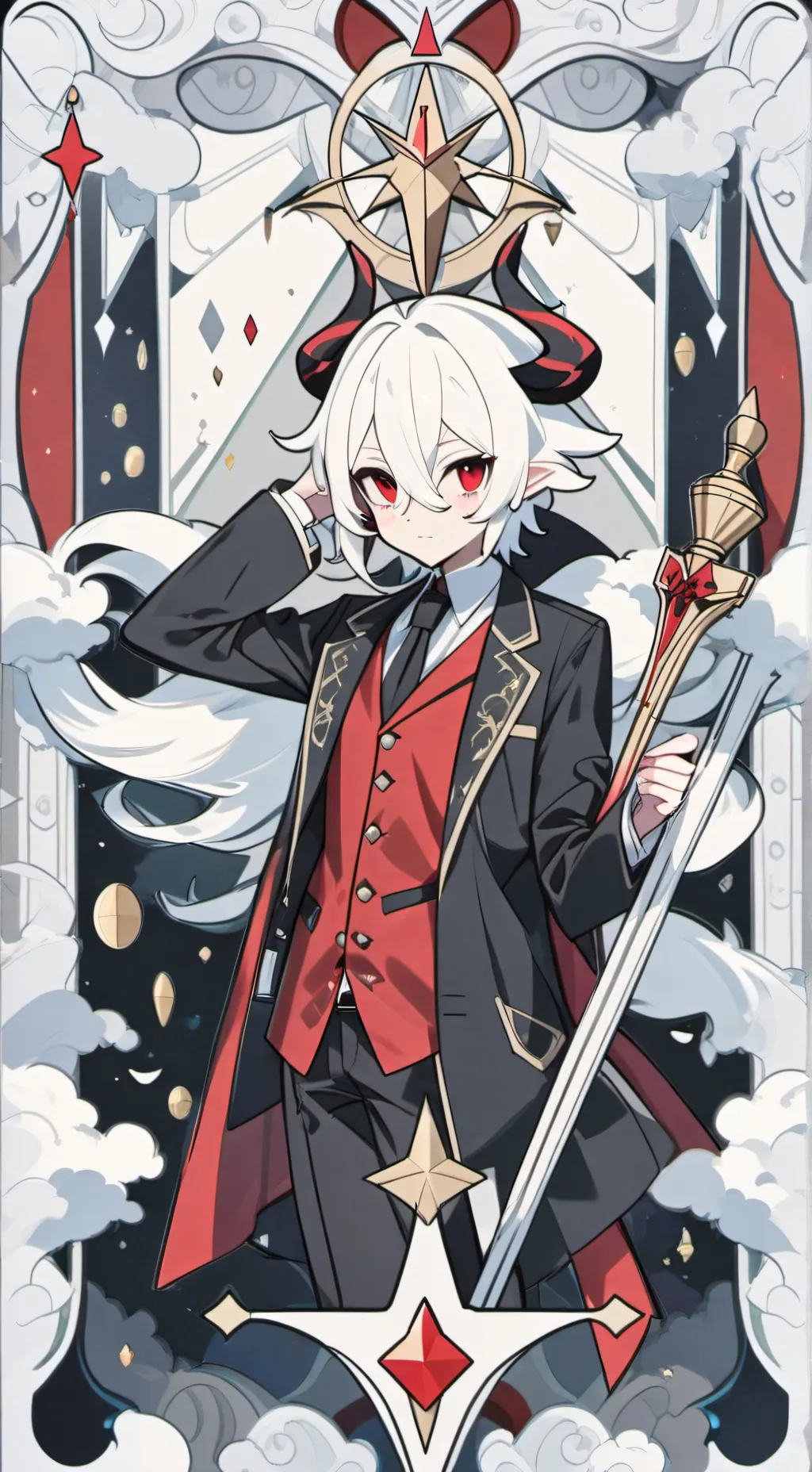 ai character: raidoapple  background