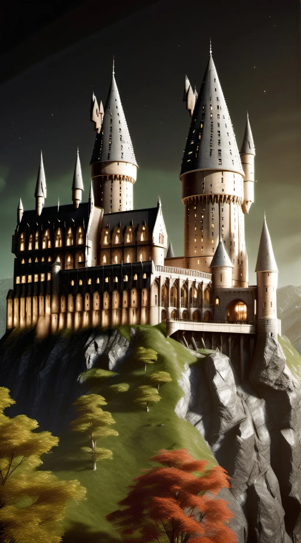 ai character: Hogwarts background