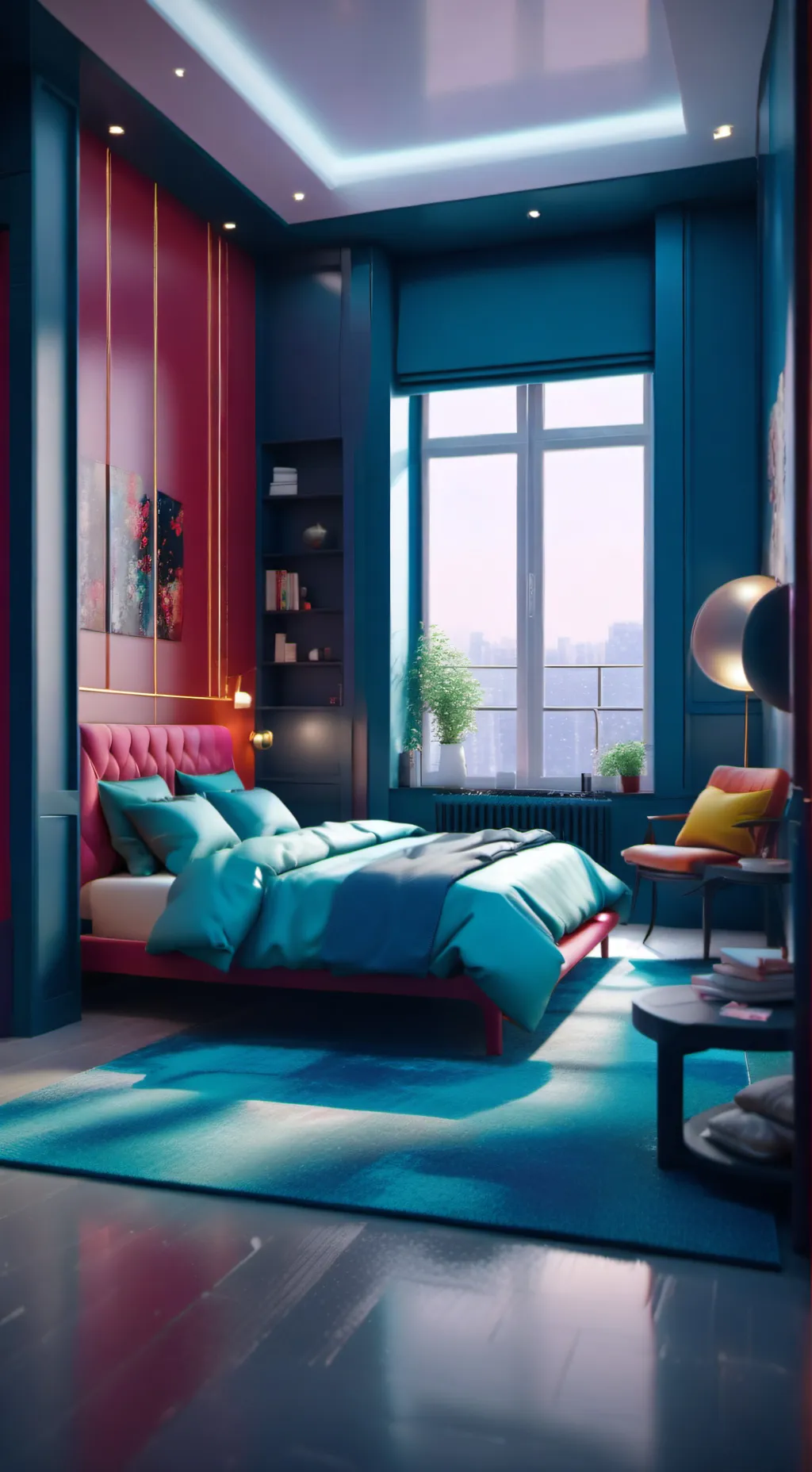 ai character: PB sleep over background