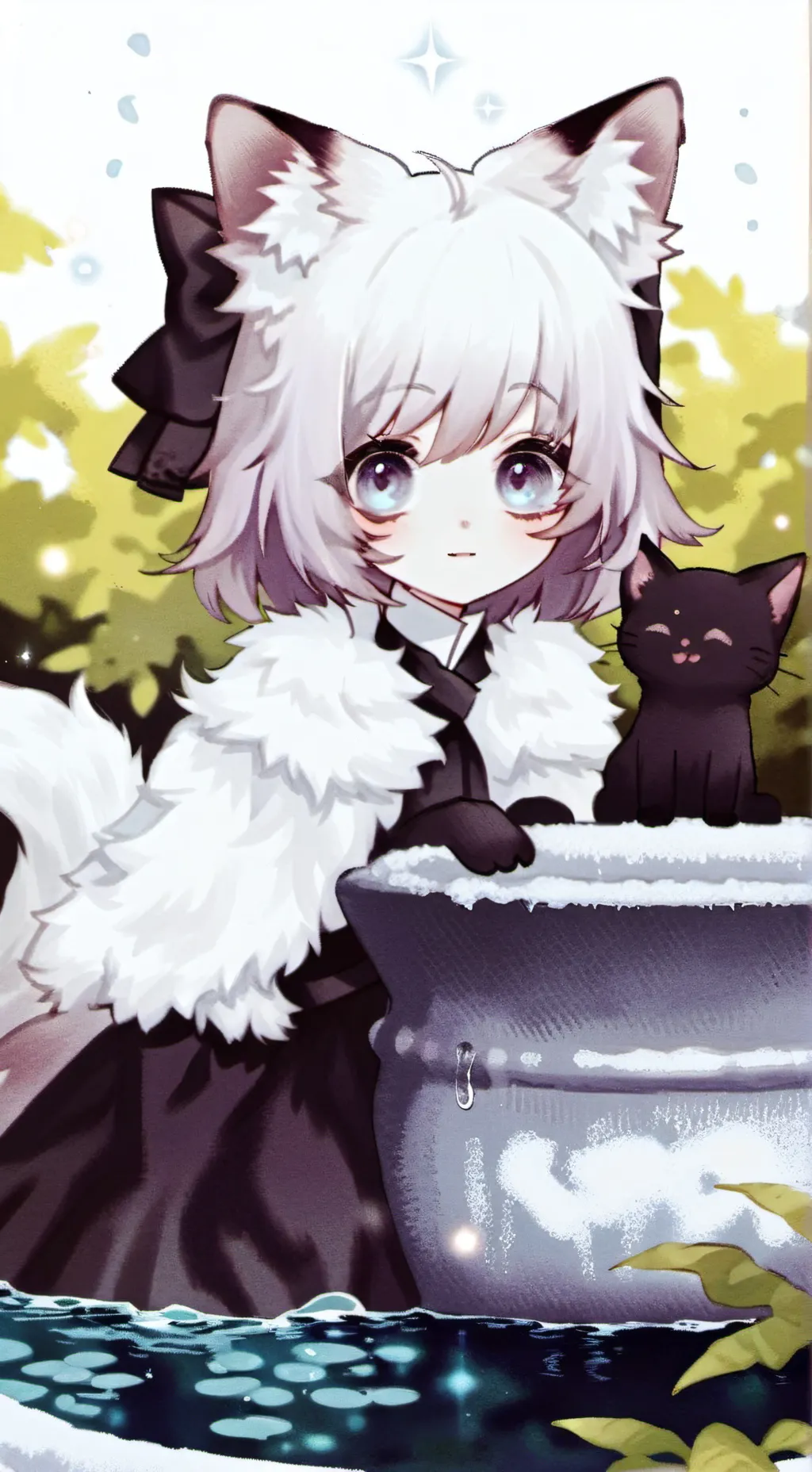 ai character: Snowdrop  background