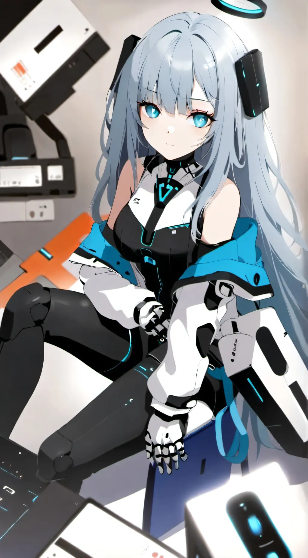 ai character: KN95 background