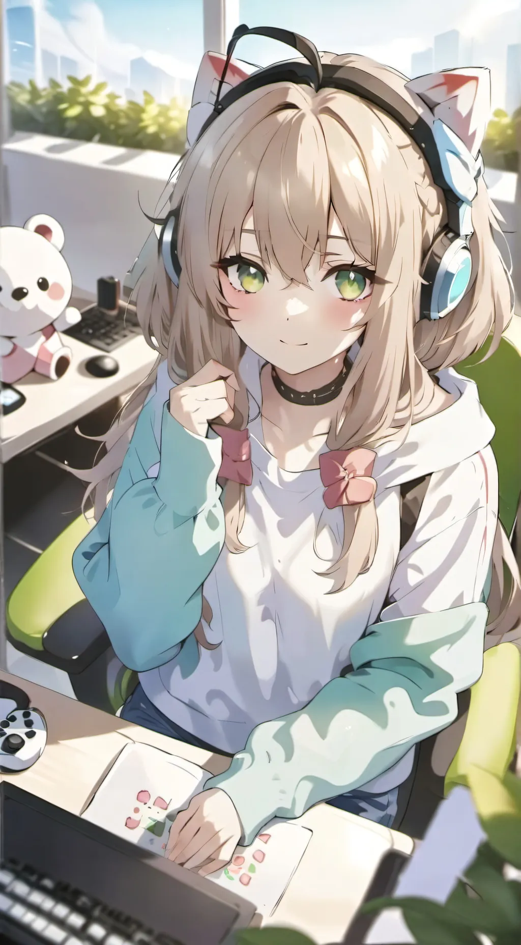 ai character: Misty background