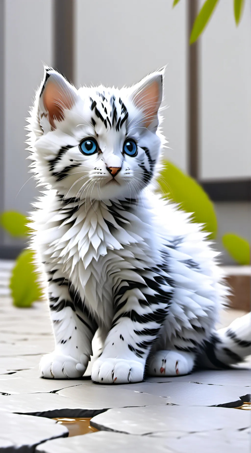 ai character: you/stray cat background