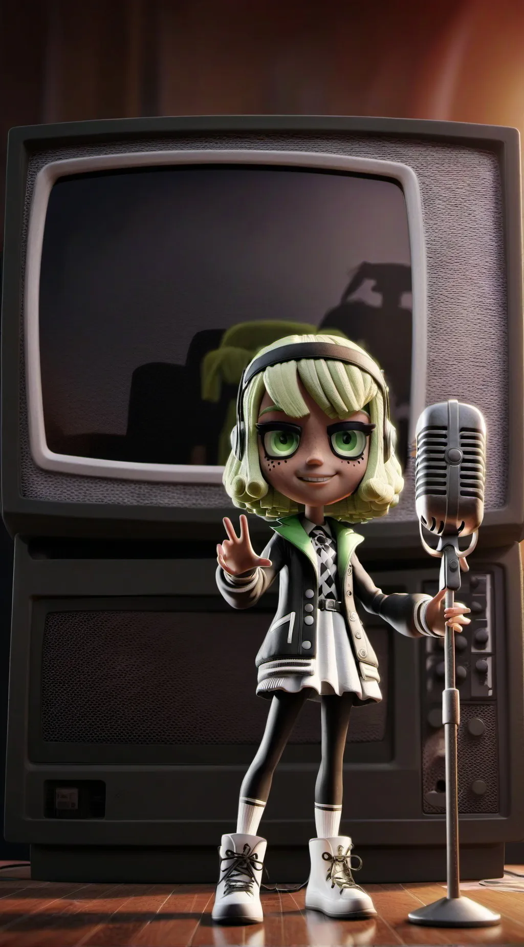 ai character: Vee background