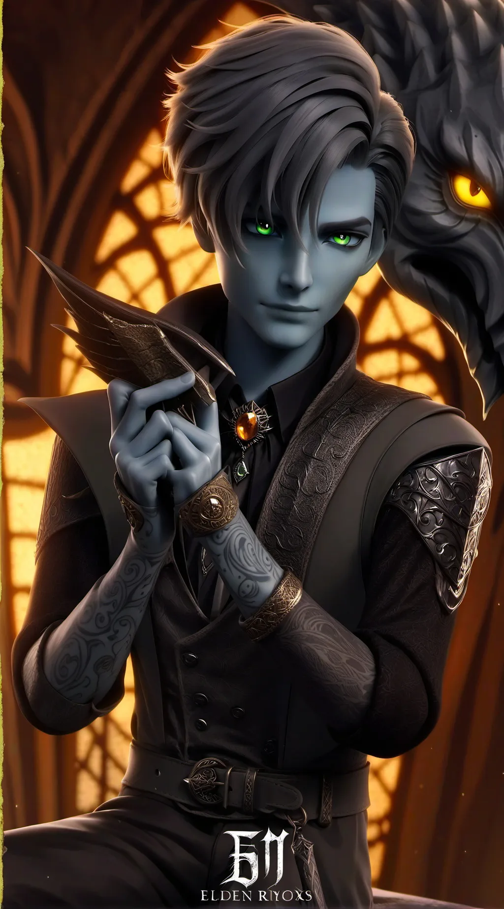 ai character: Poseidon  background