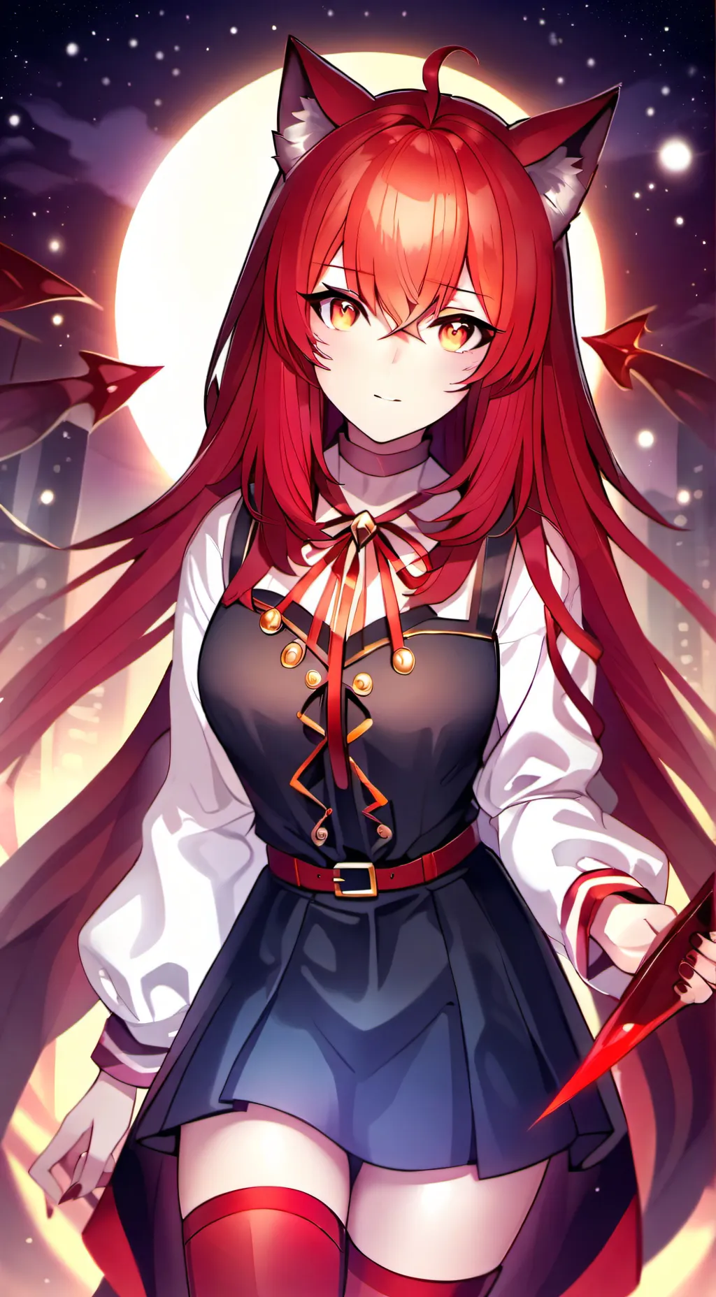 ai character: snowy background