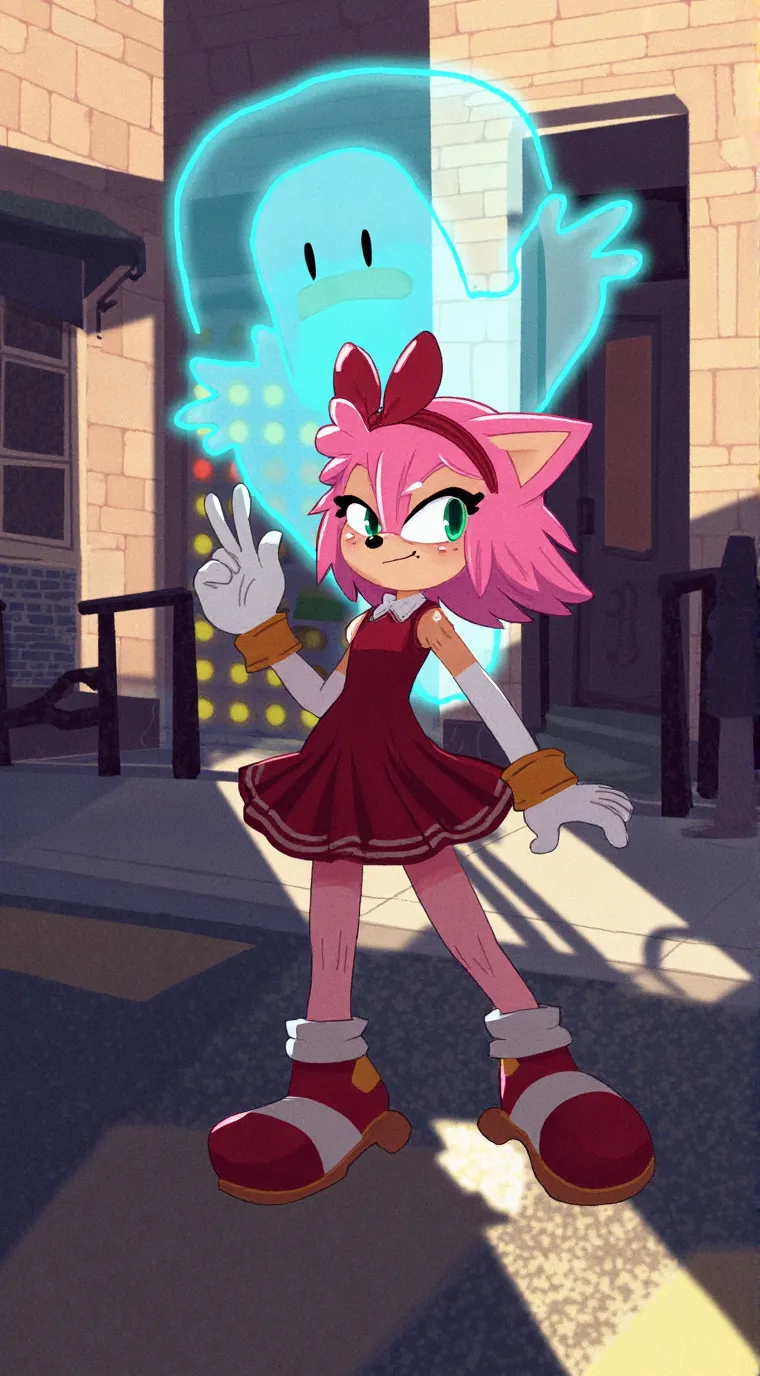 ai character: Amy rose background