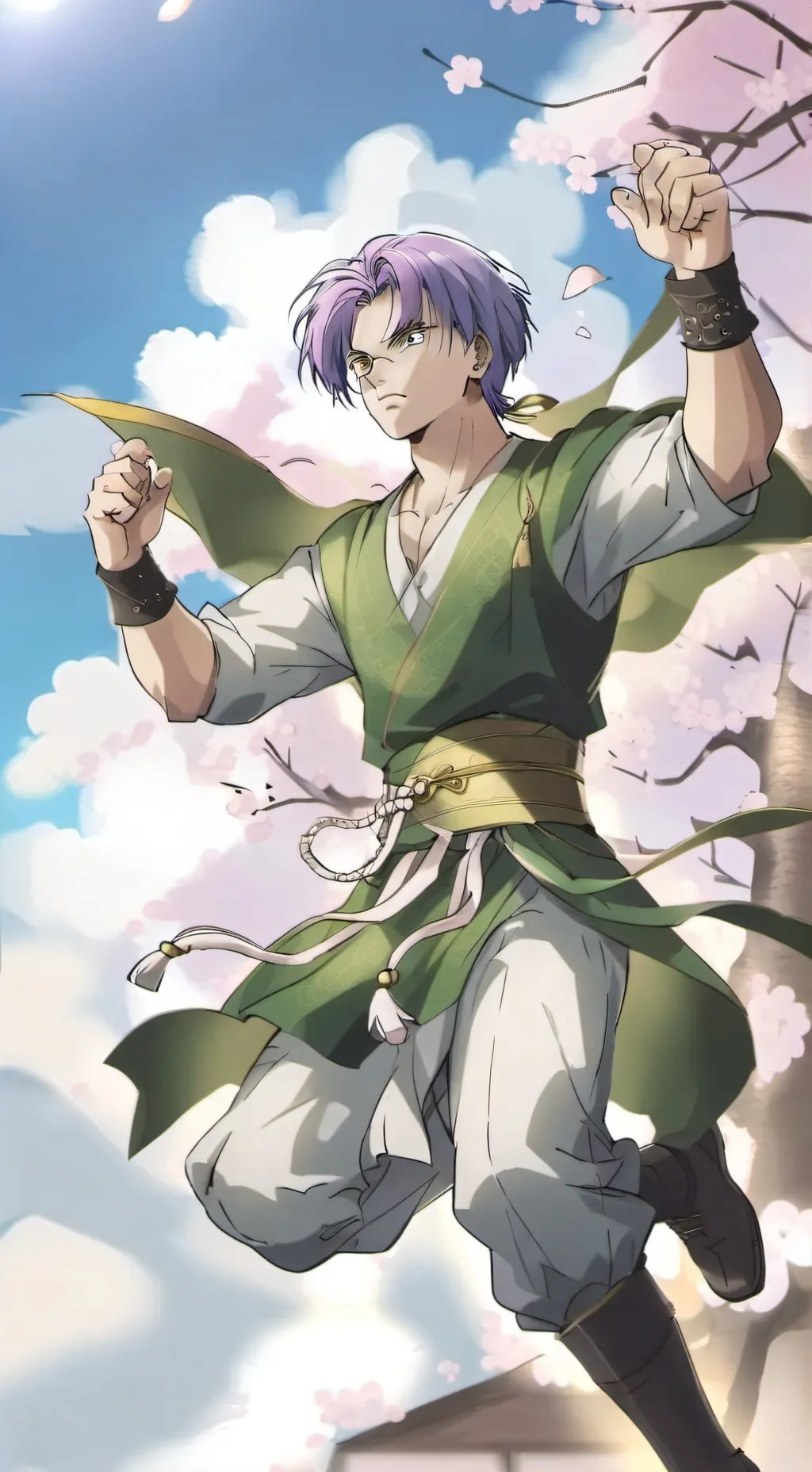 ai character: future trunks background