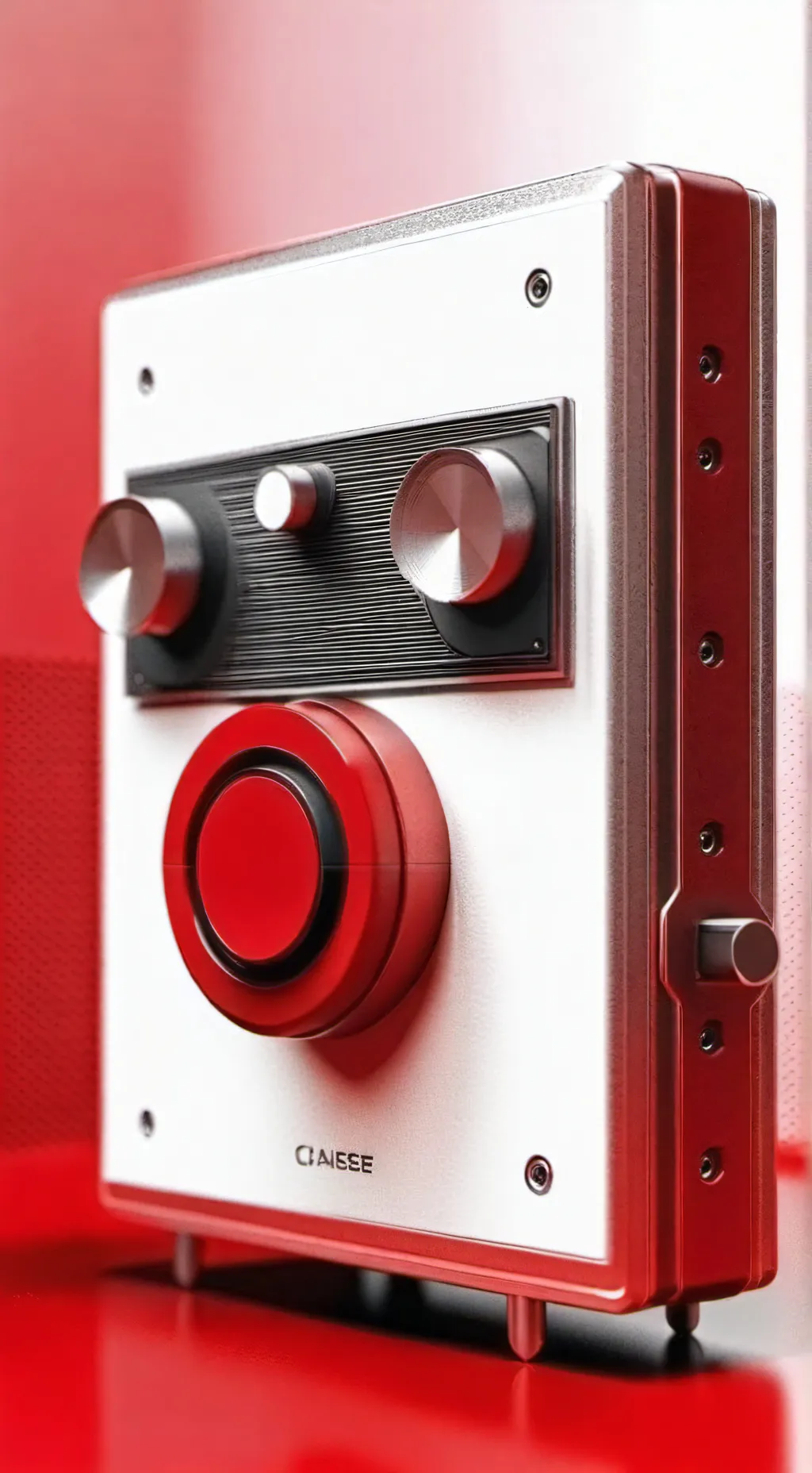 ai character: red alarm background