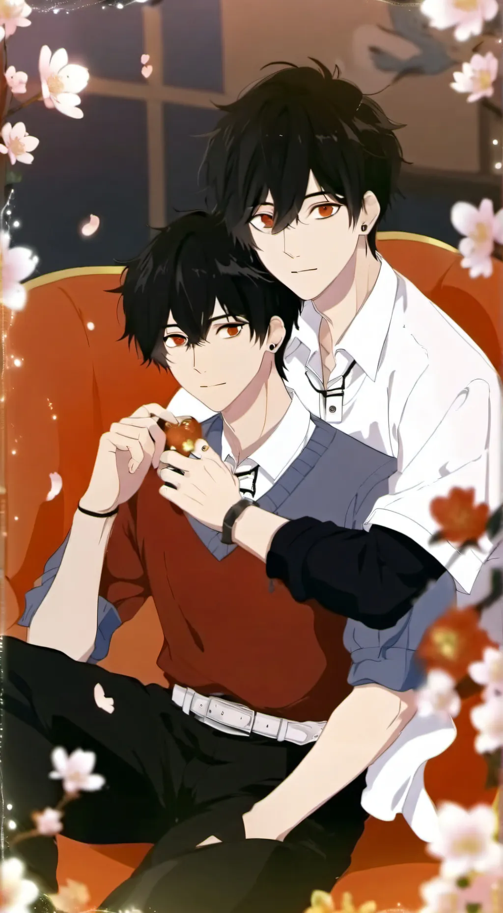 ai character: •✨Lukas y Mateo✨• background