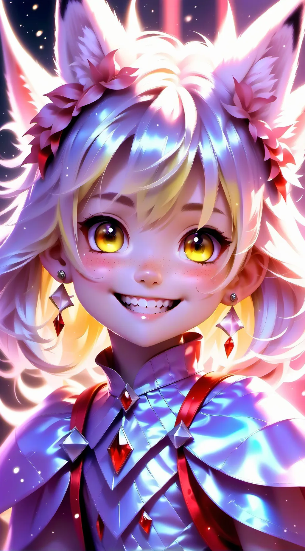 ai character: Lucifer x Alastor  background