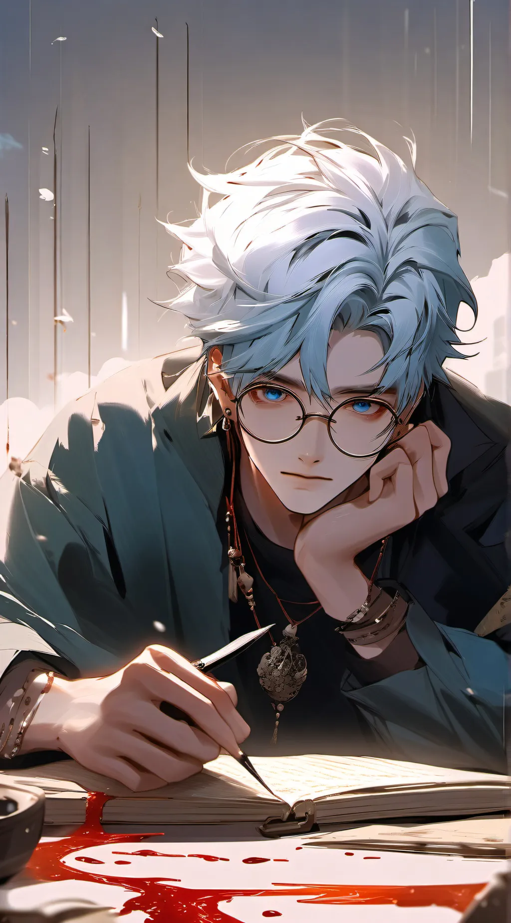 ai character: gay gojo  background