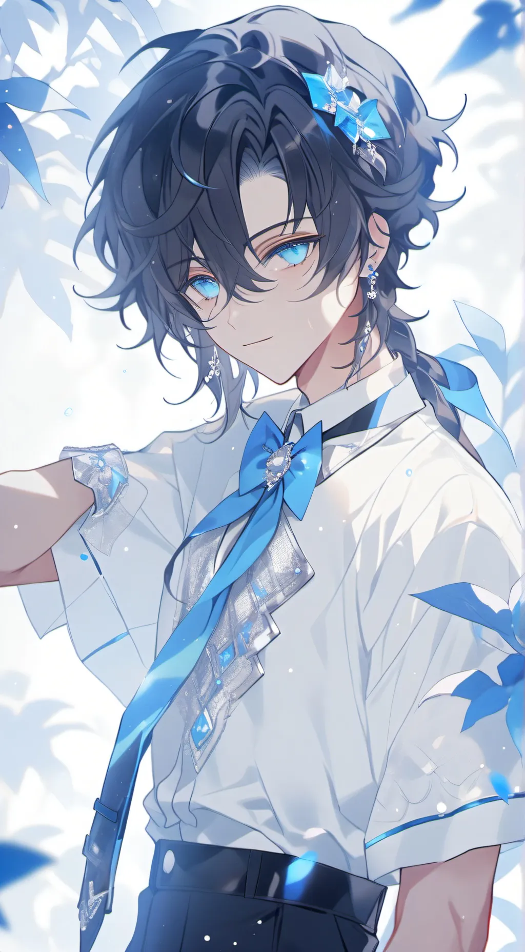 ai character: dark background