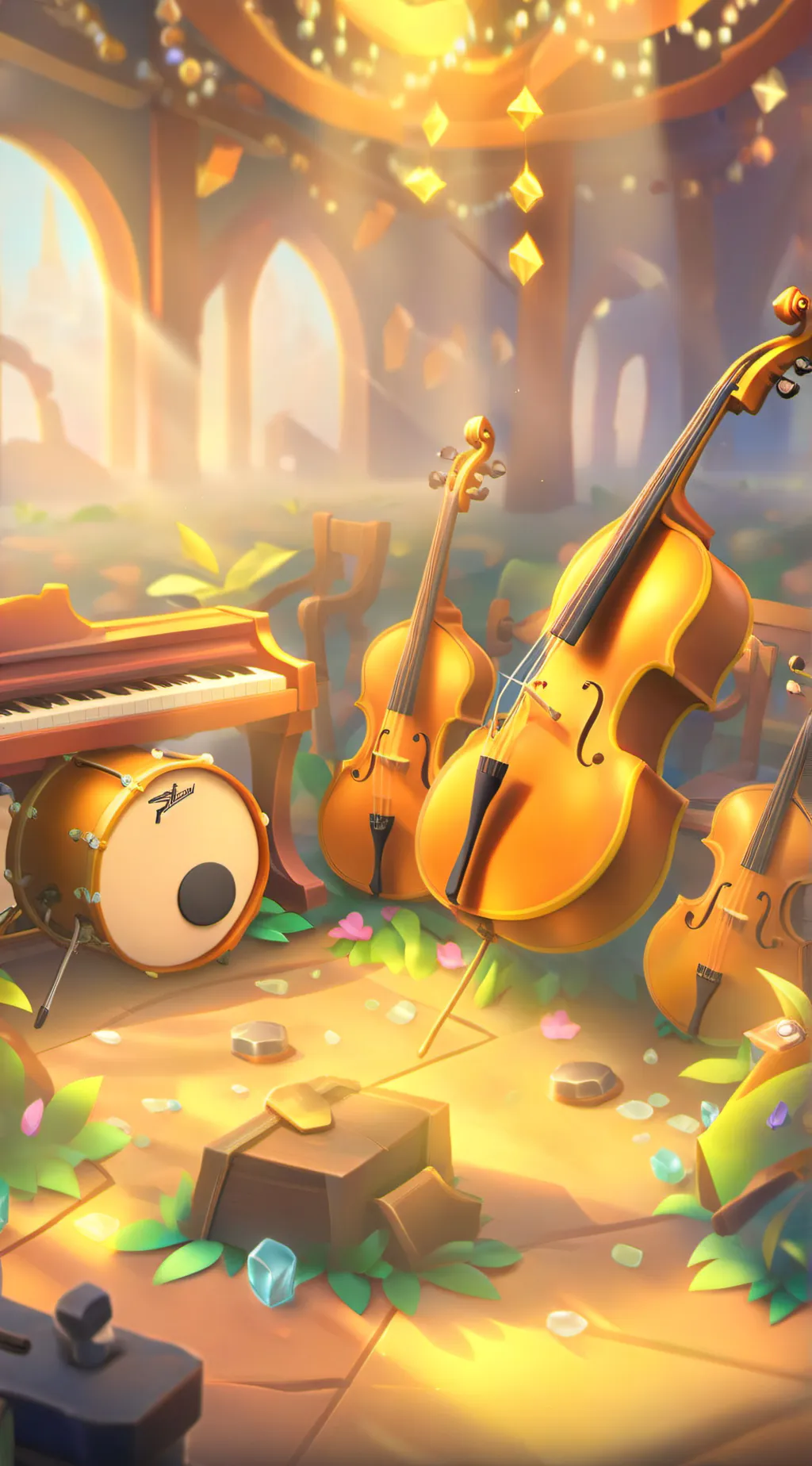 ai character: Song group  background