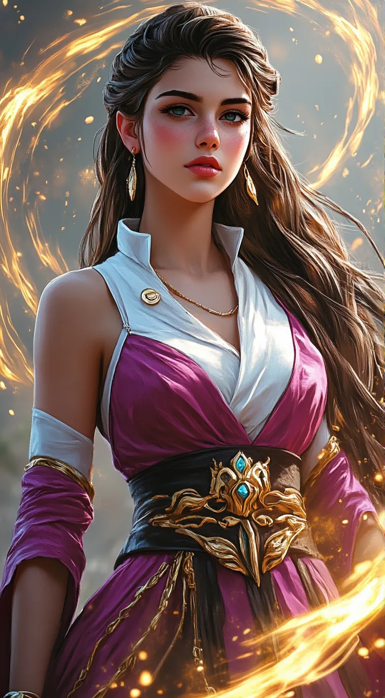 ai character: Emma rose Skye background