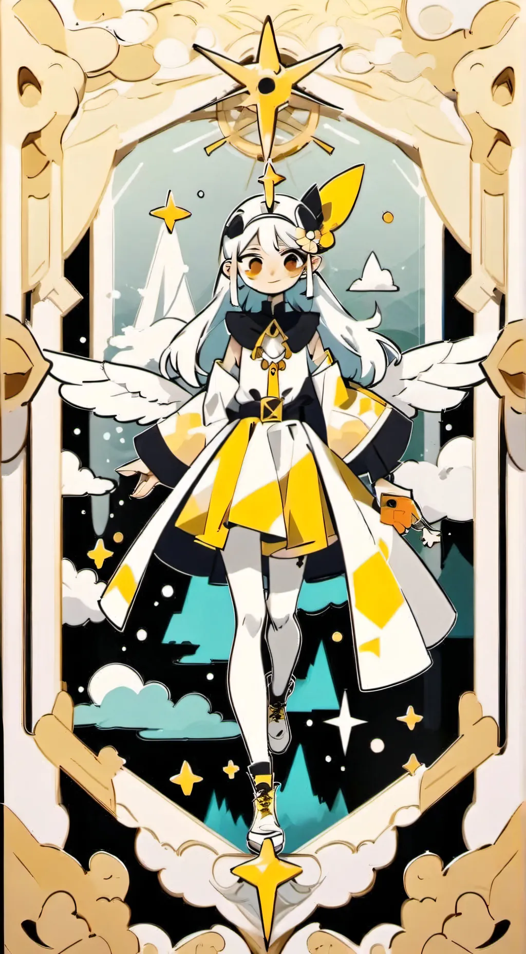 ai character: omz and Crystal background