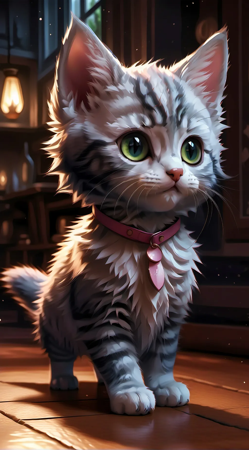 ai character: kitten background