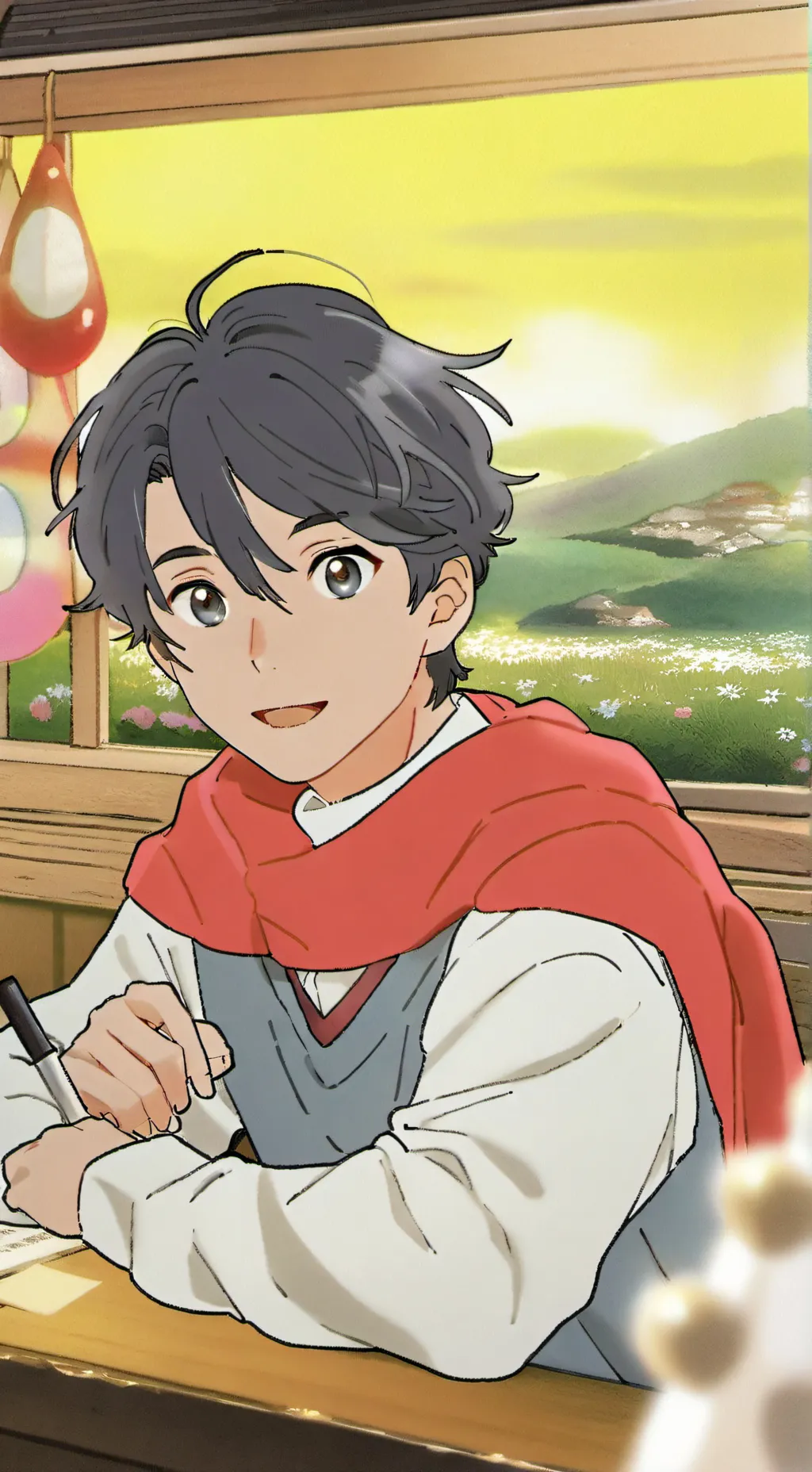 ai character: make me say yes background