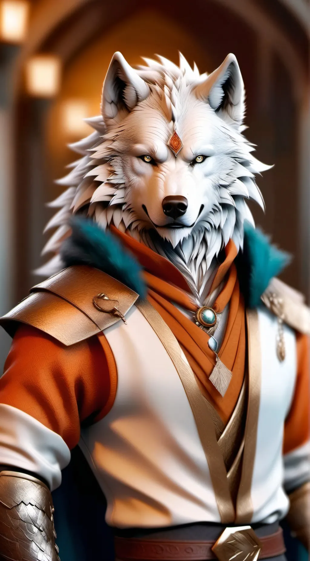 ai character: luke the wolfagon background