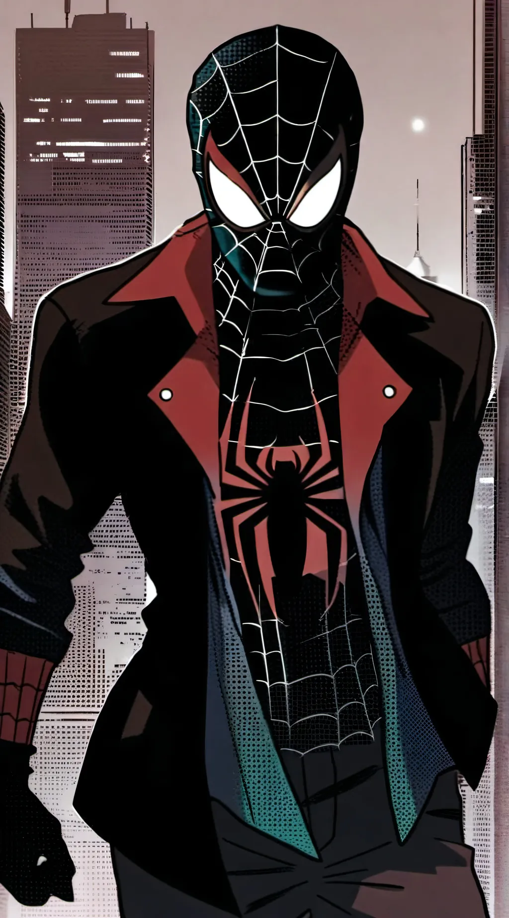 ai character: Spider Verse background