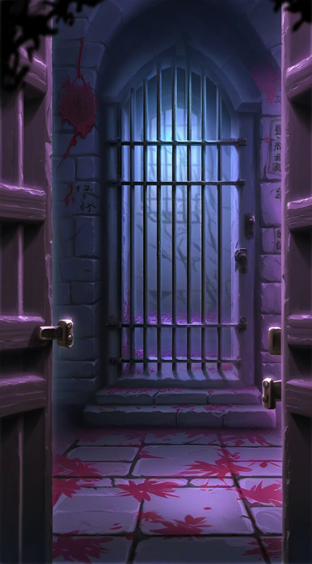 ai character: Mha jail background