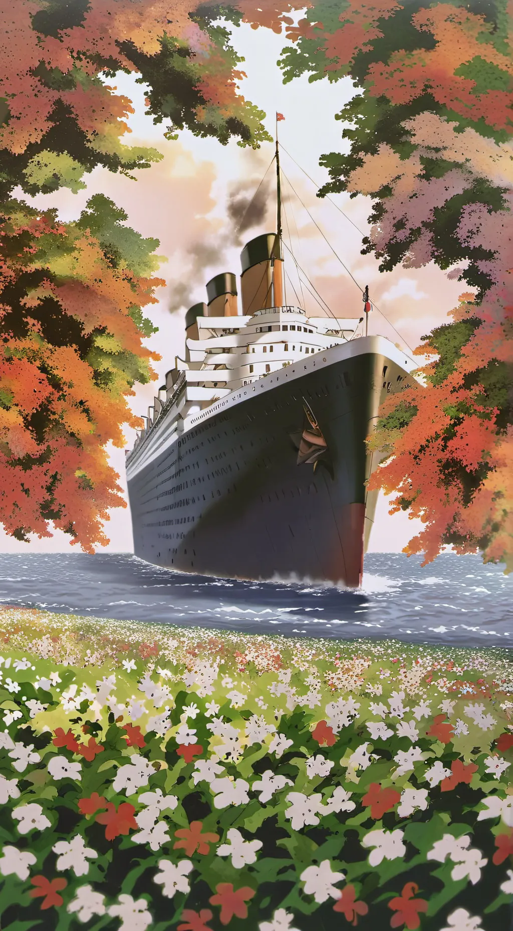 ai character: Titanic background