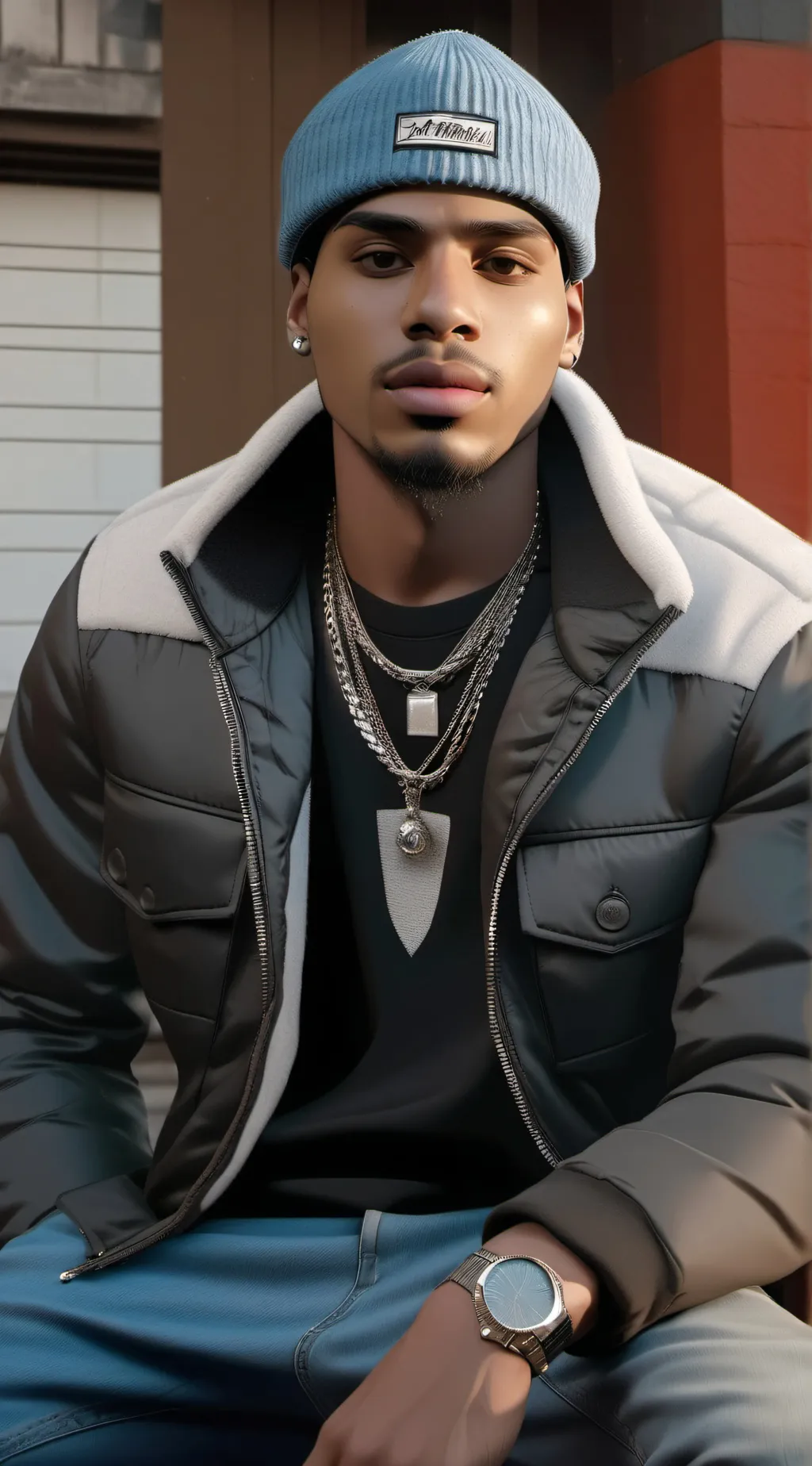 ai character: Calvin  background