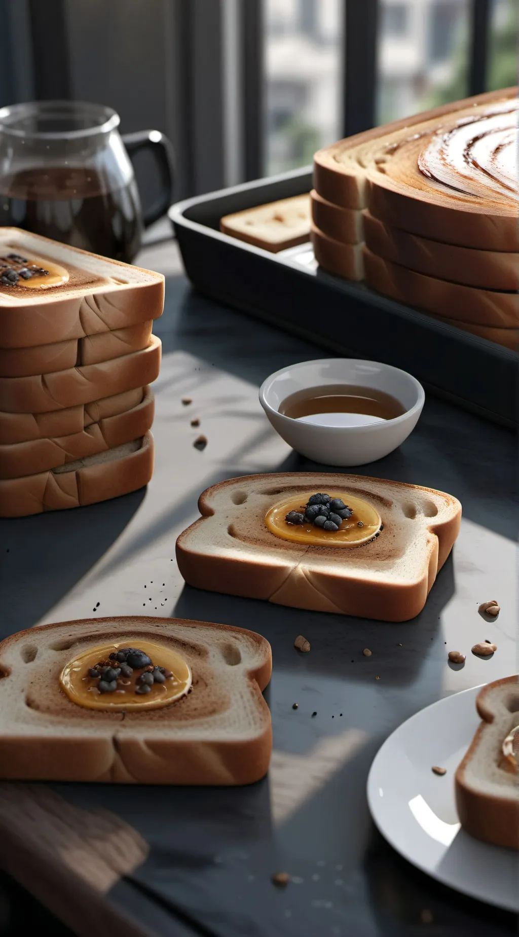 ai character: Immortal toast background