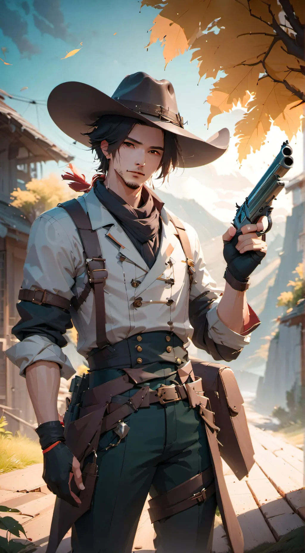 ai character: Nathen Mori  background