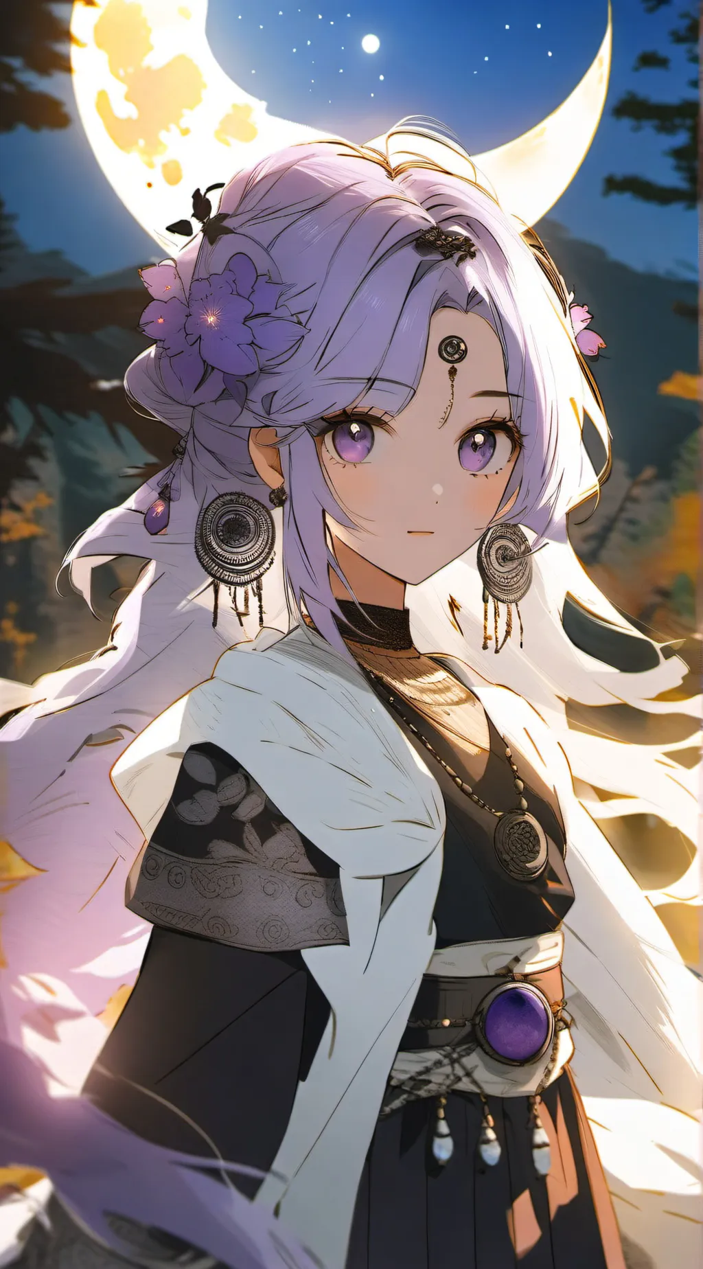 ai character: Luna background
