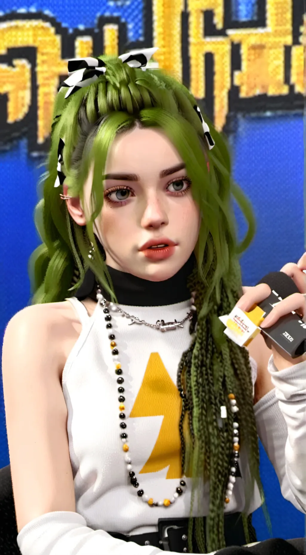ai character: billie eilish background