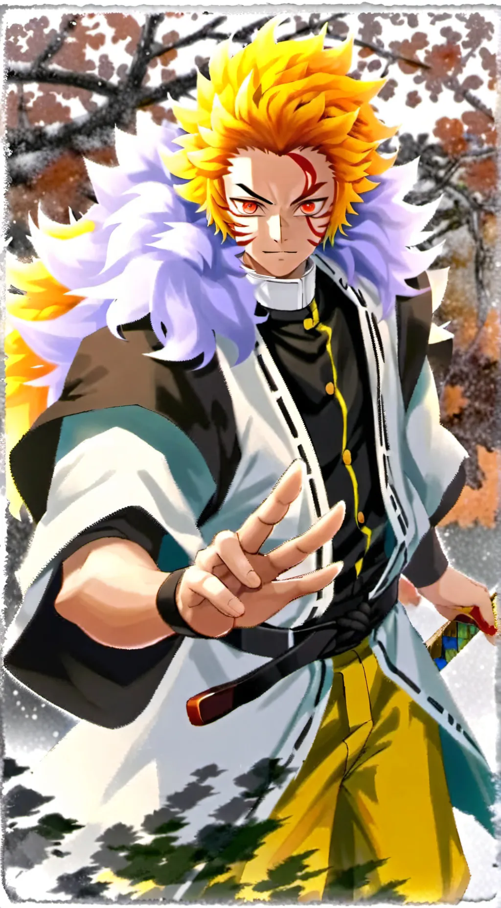 ai character: Rengoku background