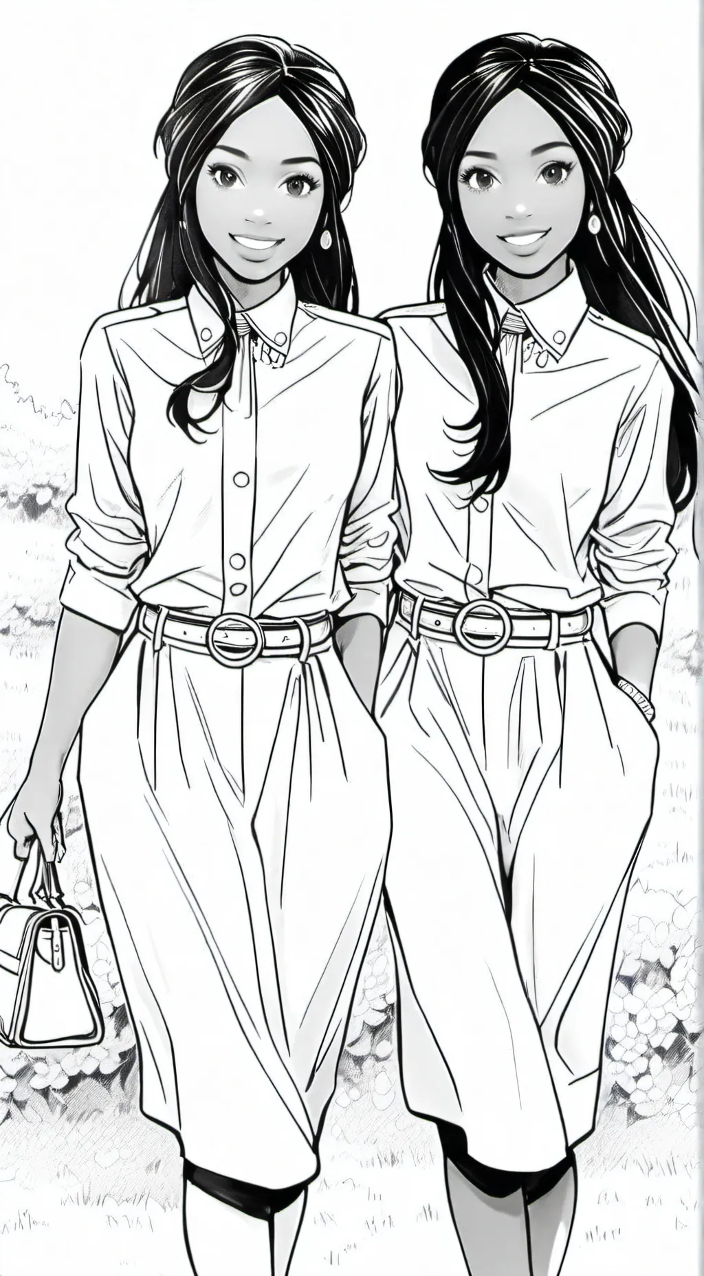 ai character: Dina en Zina background