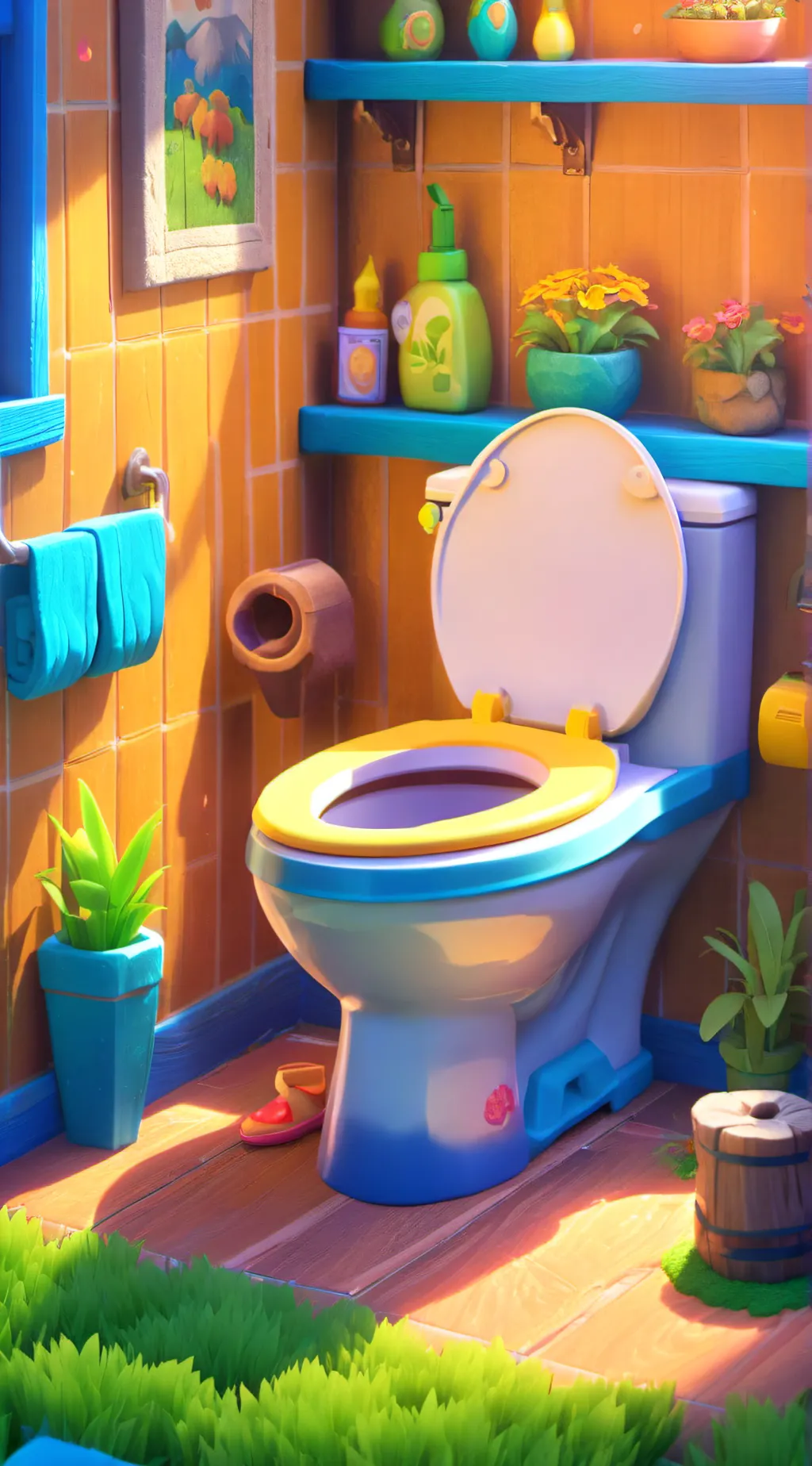 ai character: Skibidi toliet  background