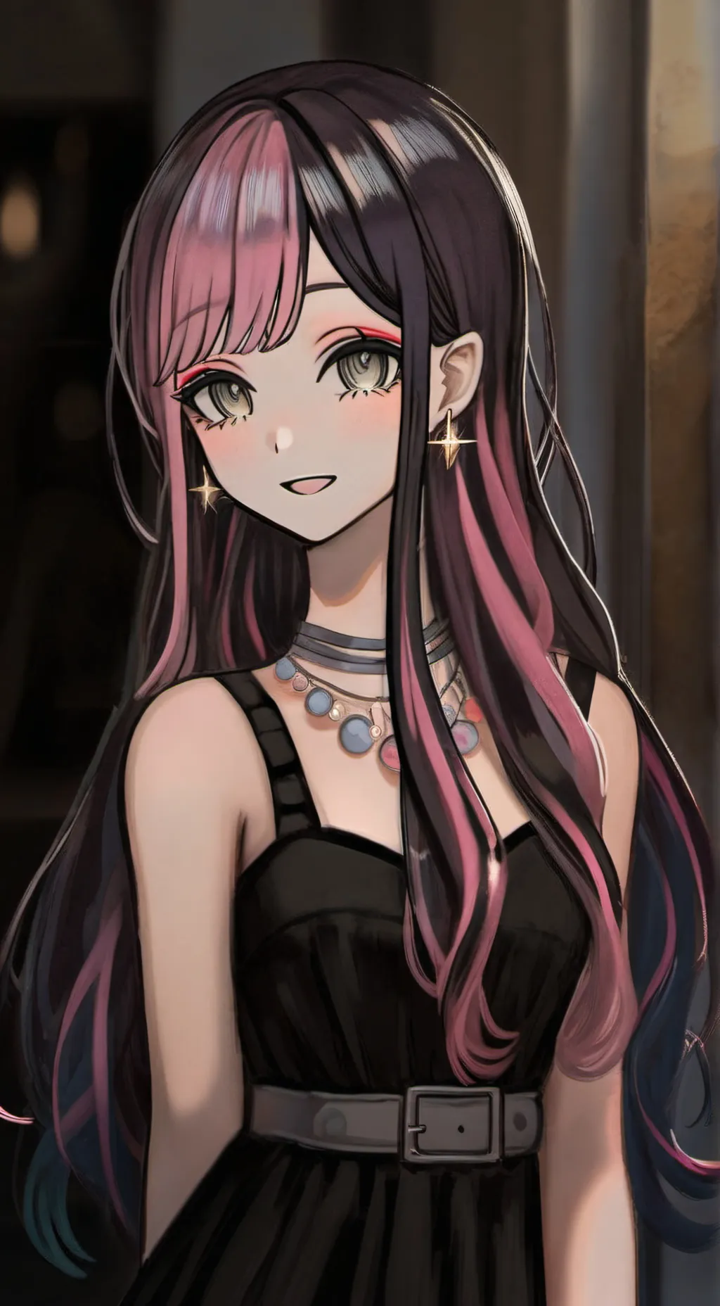 ai character: lulu 💖🍓 background