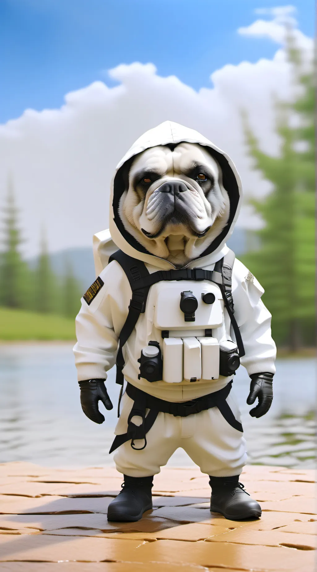 ai character: ASTROPUP background