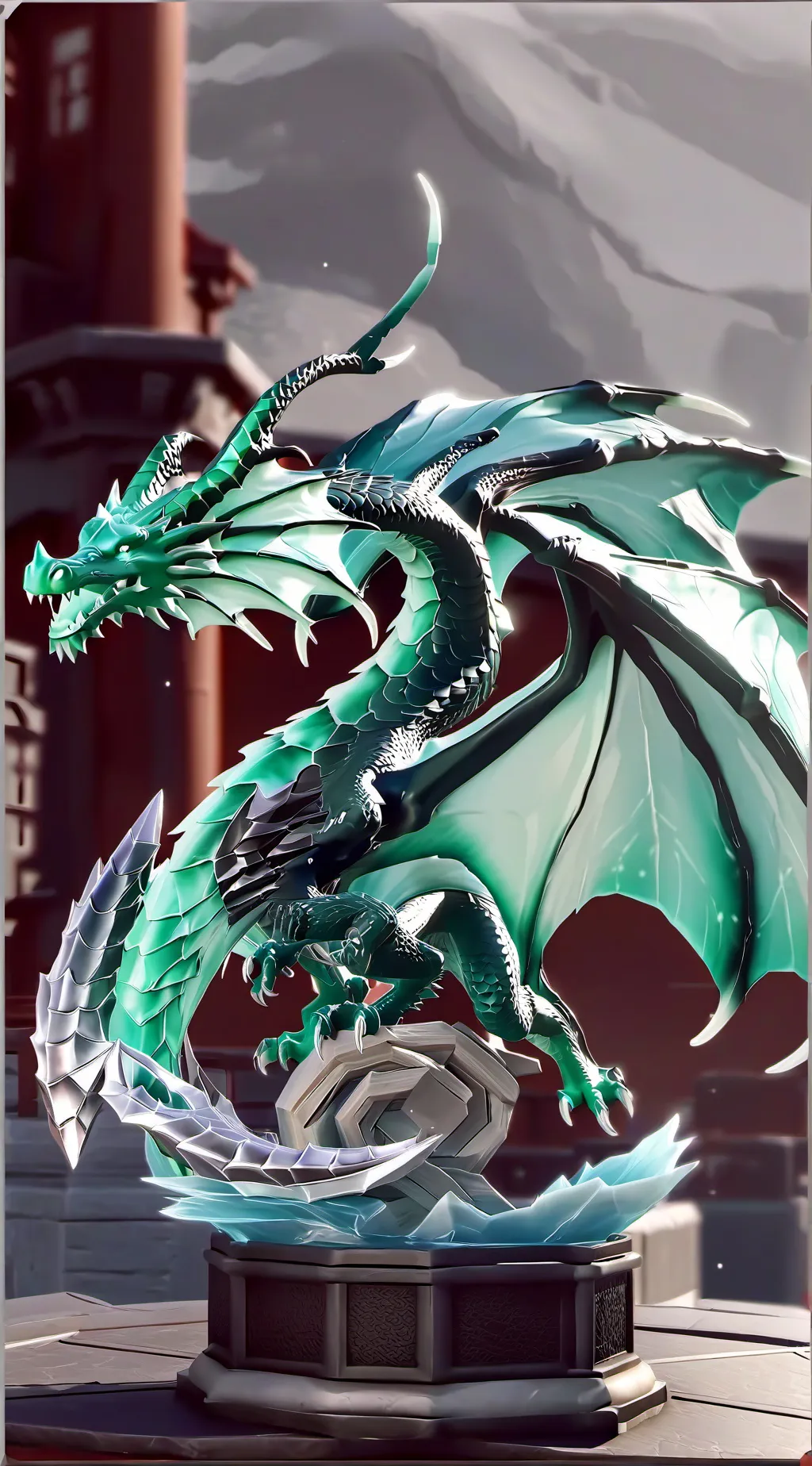 ai character: The Spirit Dragon background