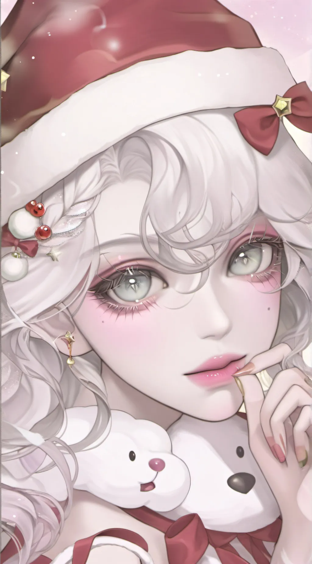 ai character: merry Christmas background