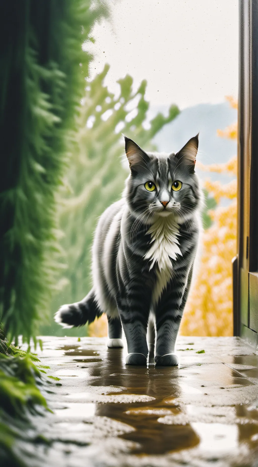 ai character: My cat smokey background