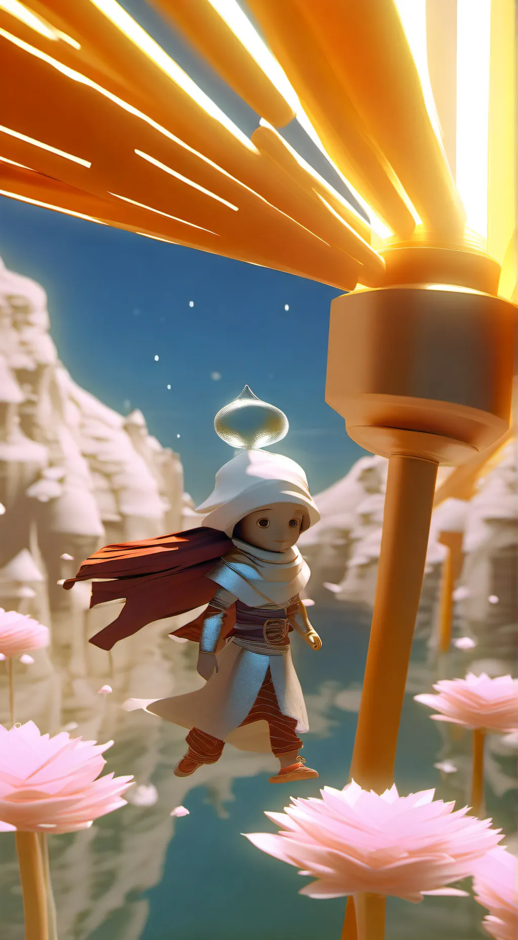 ai character: Sky children  background