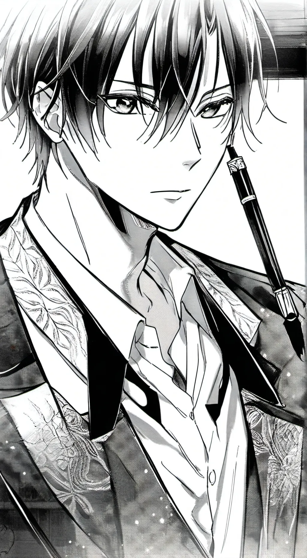 ai character: Sebastian  background