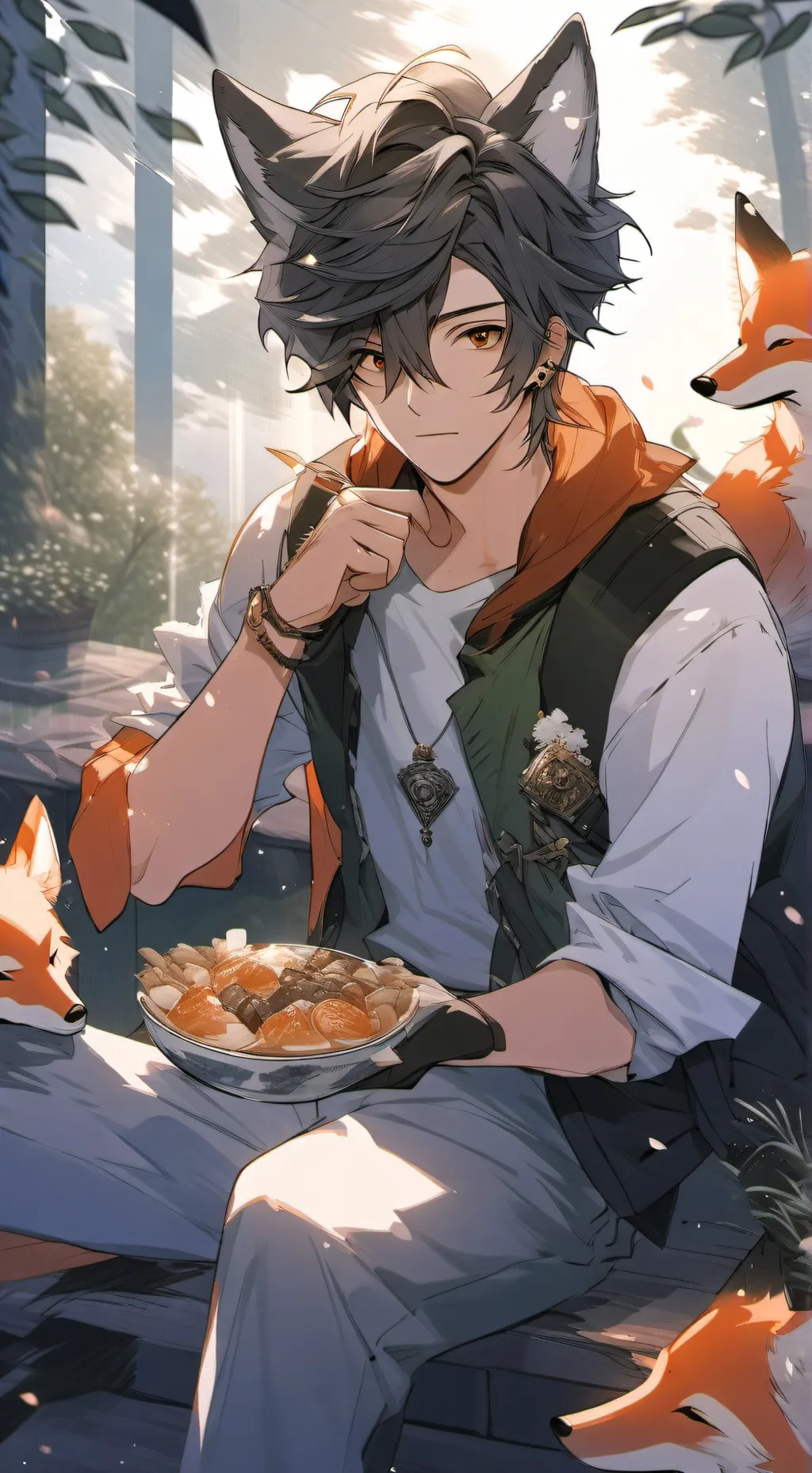 ai character: Benjamin alpha fox background