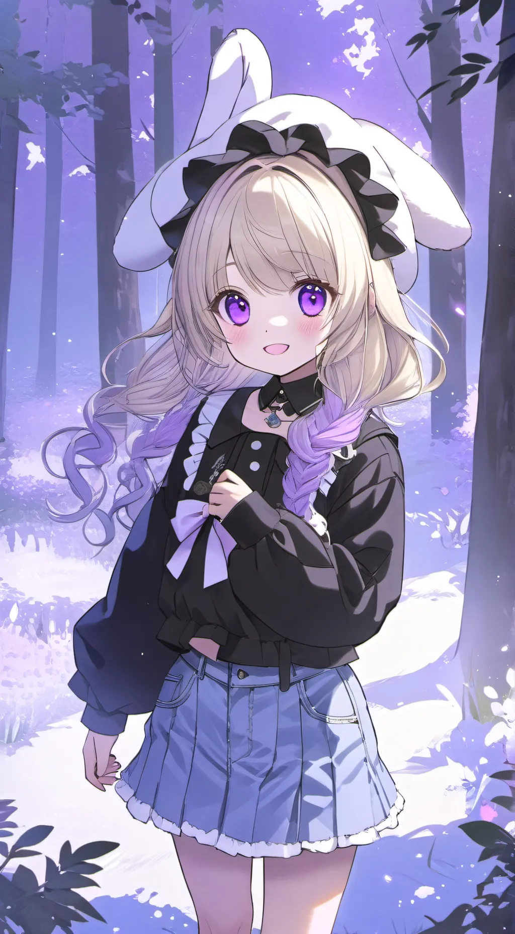 ai character: Bunny bunny bunny, background