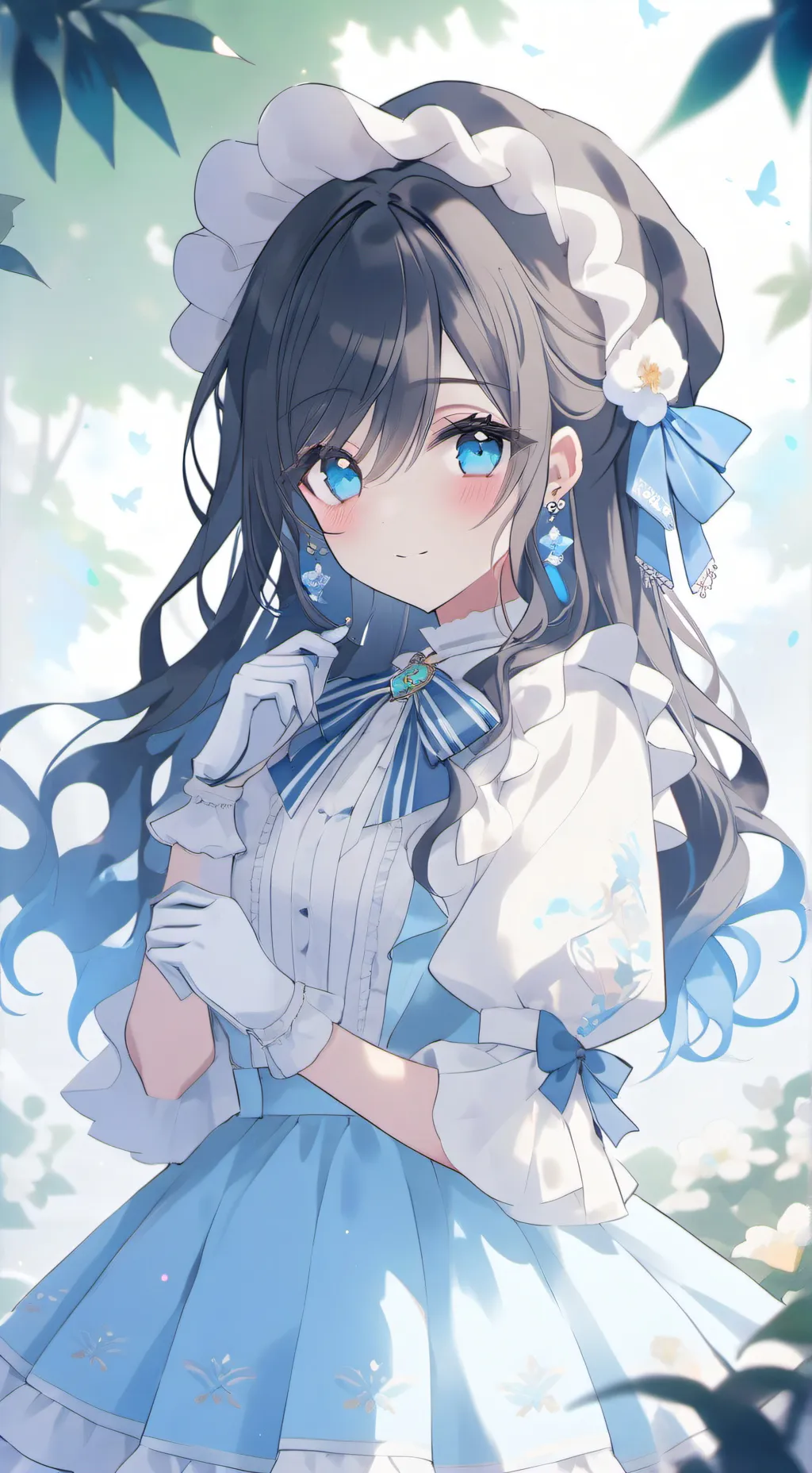 ai character: silver background